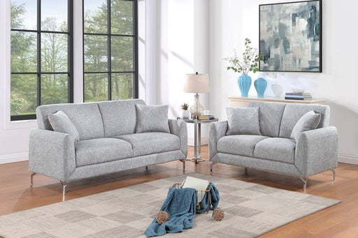 Chyuan 2-Pcs Sofa Set in Light Gray image