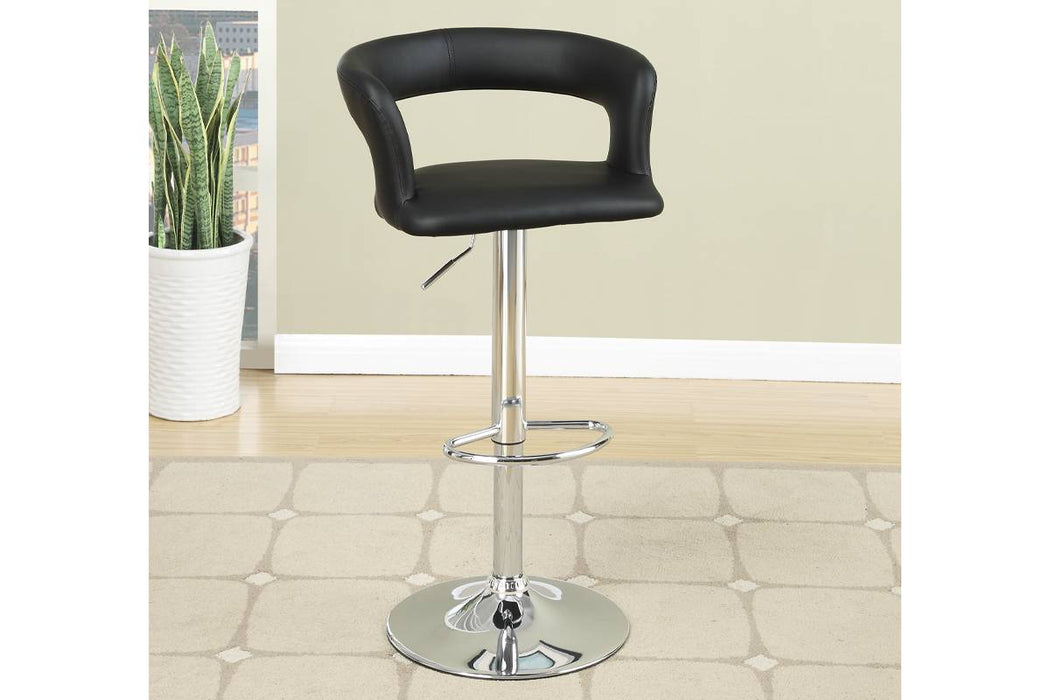 Huifur Adjustable Bar Stool in Black image