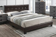 Chyuan Full Bed/Brown Pu in Brown / Black image